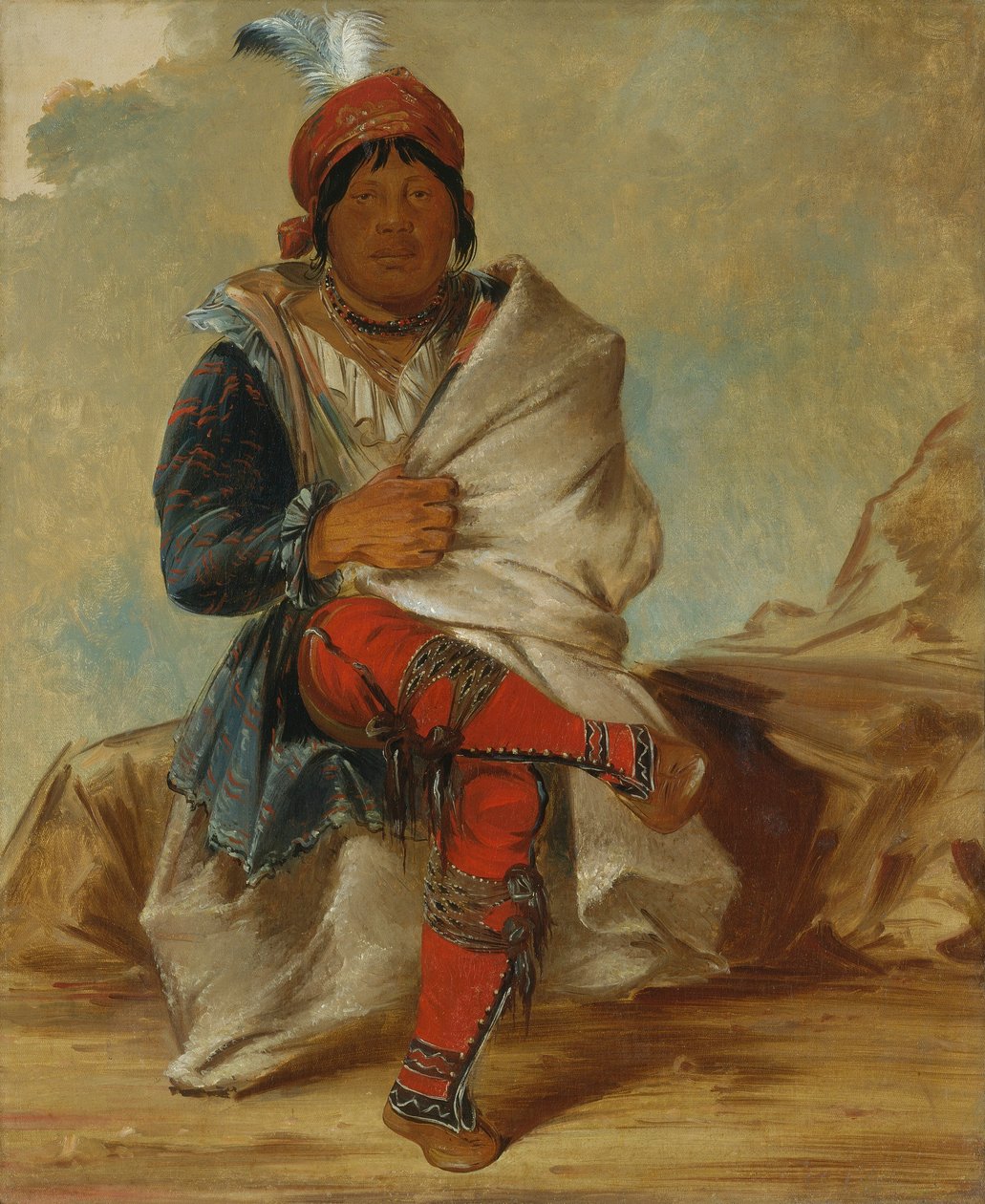 Mick-e-no-páh, heimon päällikkö tekijältä George Catlin
