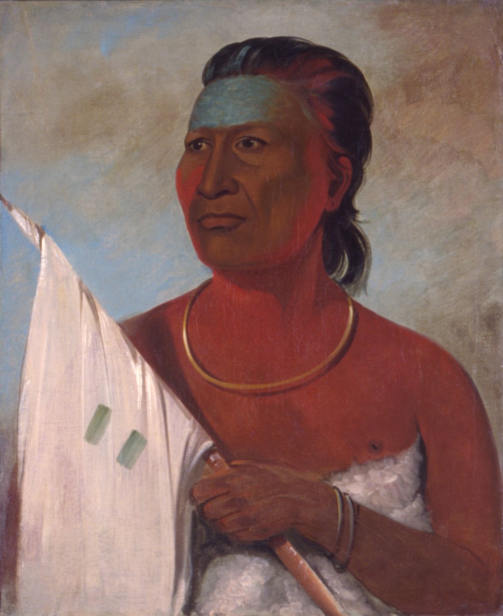 Náh-pope, keitto, Black Hawkin neuvonantaja tekijältä George Catlin