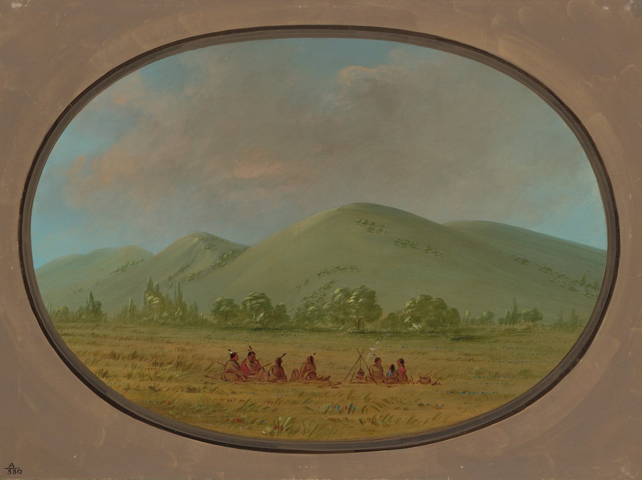 Nishnabotana Bluffs, Ylä-Missouri, 18611869. tekijältä George Catlin