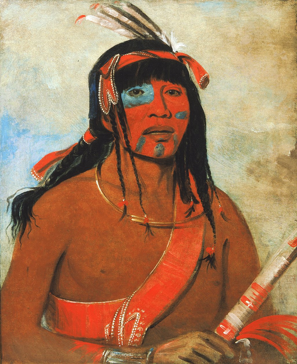 O-tá-wah, Ottaway, soturi, 1835. tekijältä George Catlin