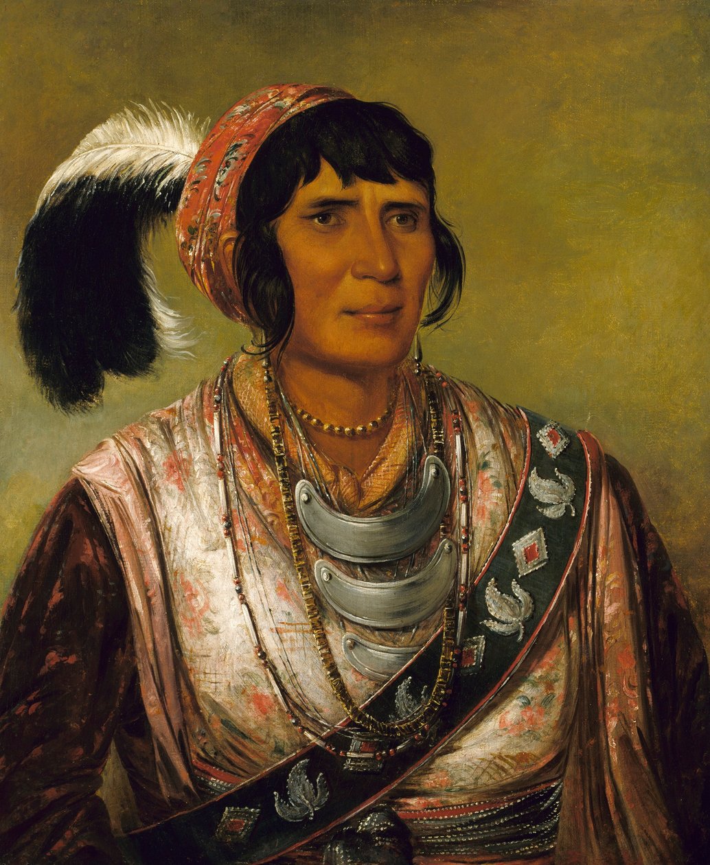 Os-ce-o-lá, Musta Juoma, suurenmoinen soturi. tekijältä George Catlin