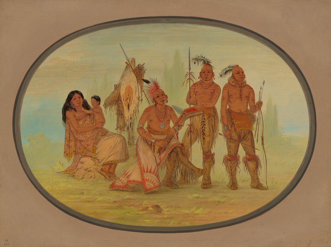 Osagen intiaanit, 18611869. tekijältä George Catlin