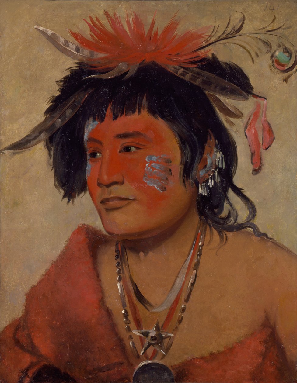 Pah-shee-náu-shaw, soturi, 1831. tekijältä George Catlin