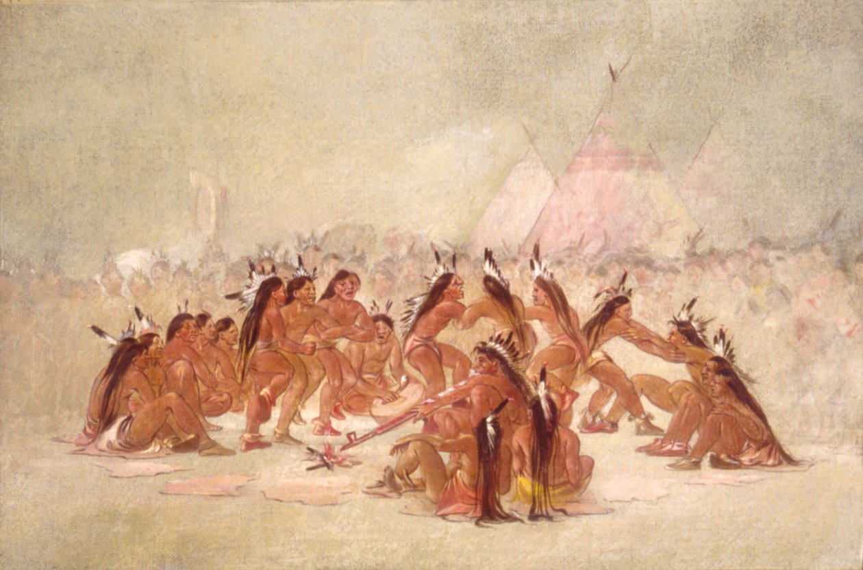 Putkitanssi, Assiniboine tekijältä George Catlin
