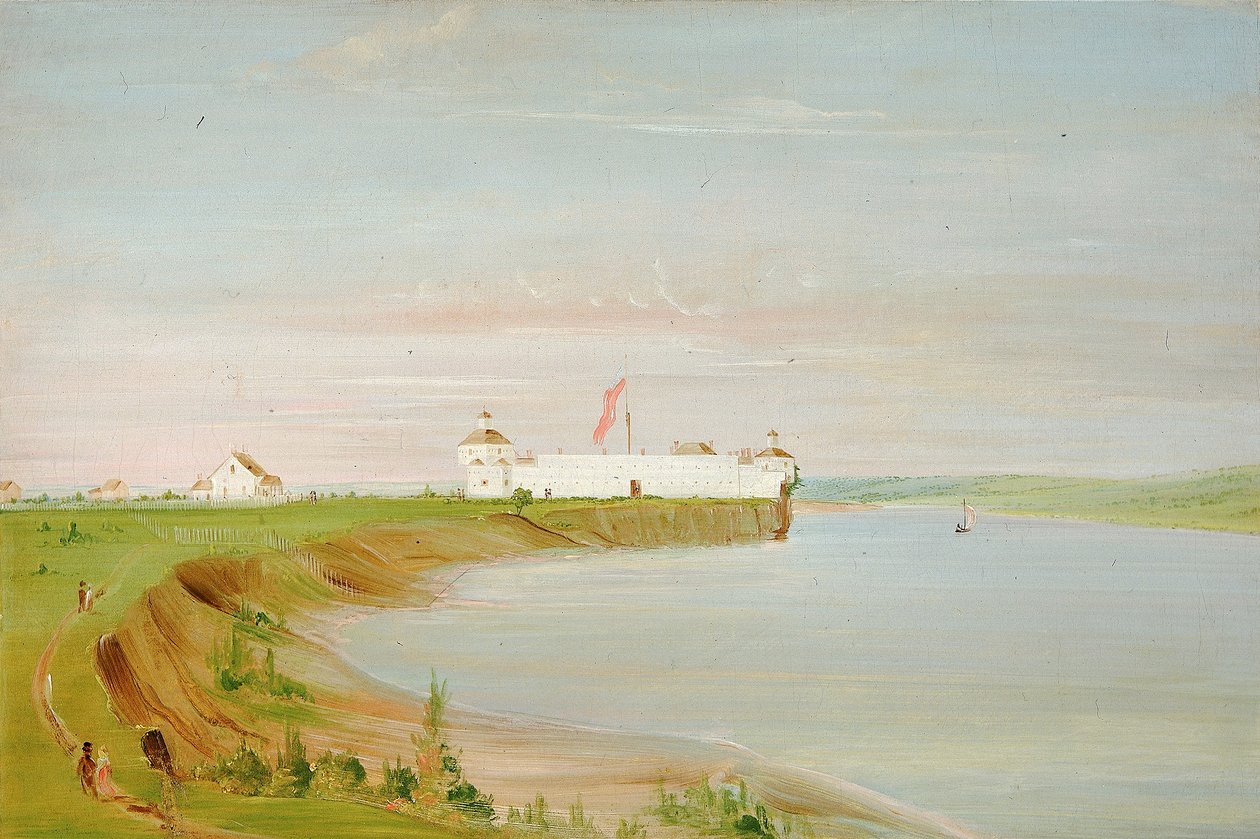 Rock Island, Yhdysvallat Garrison tekijältä George Catlin