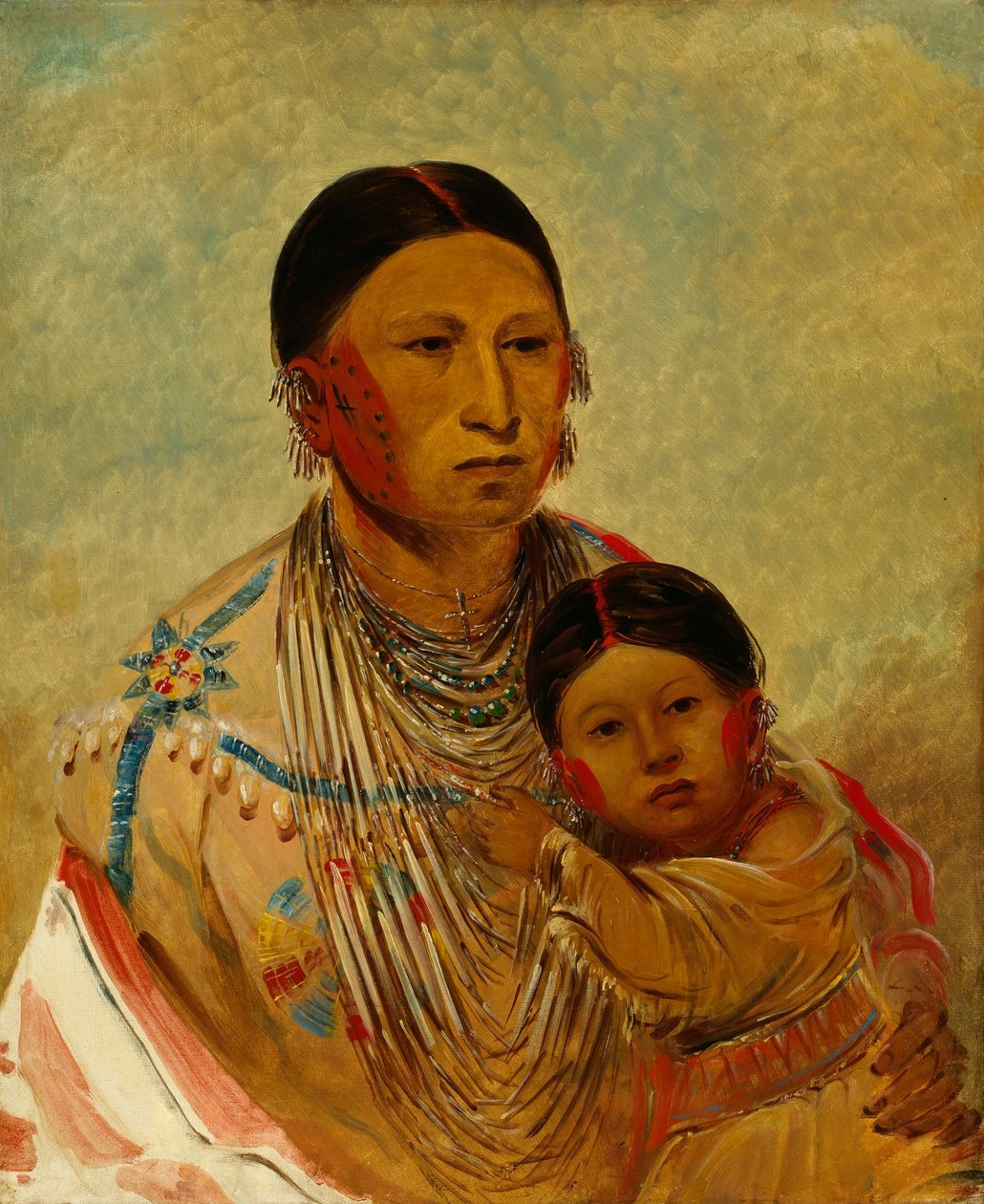 Ru-ton-ye-wee-ma, kyyhkynen, Valkoisen pilven vaimo... tekijältä George Catlin