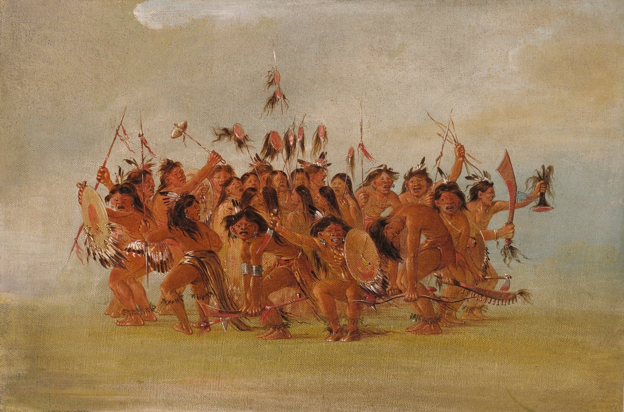 Päänahkatanssi, Tetonjoen suu tekijältä George Catlin