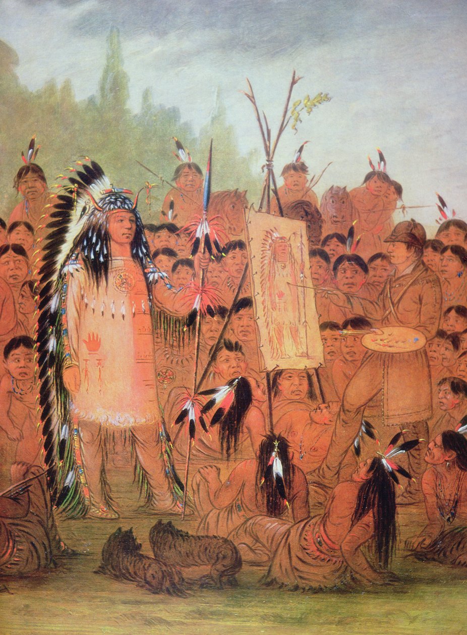 Omakuva, n. 1835 (öljy kankaalle) tekijältä George Catlin