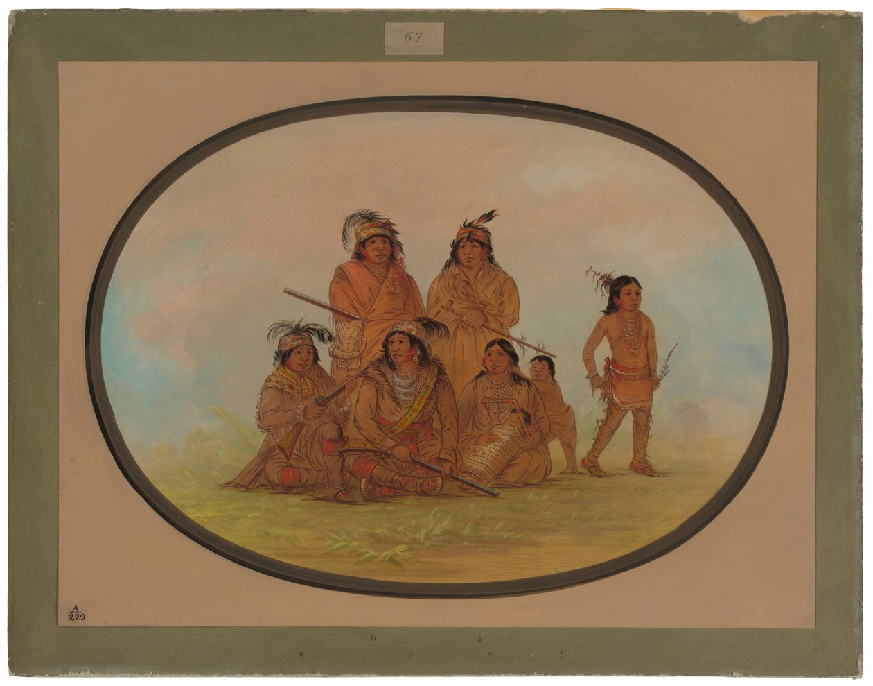 Seminole Indians, Fort Moultrien vangit tekijältä George Catlin