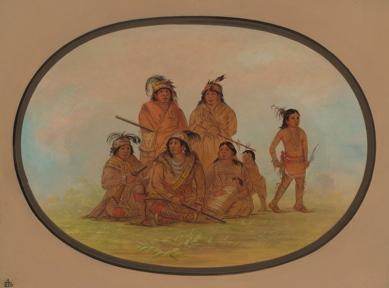 Seminole Indians, Fort Moultrien vangit, 18611869. tekijältä George Catlin