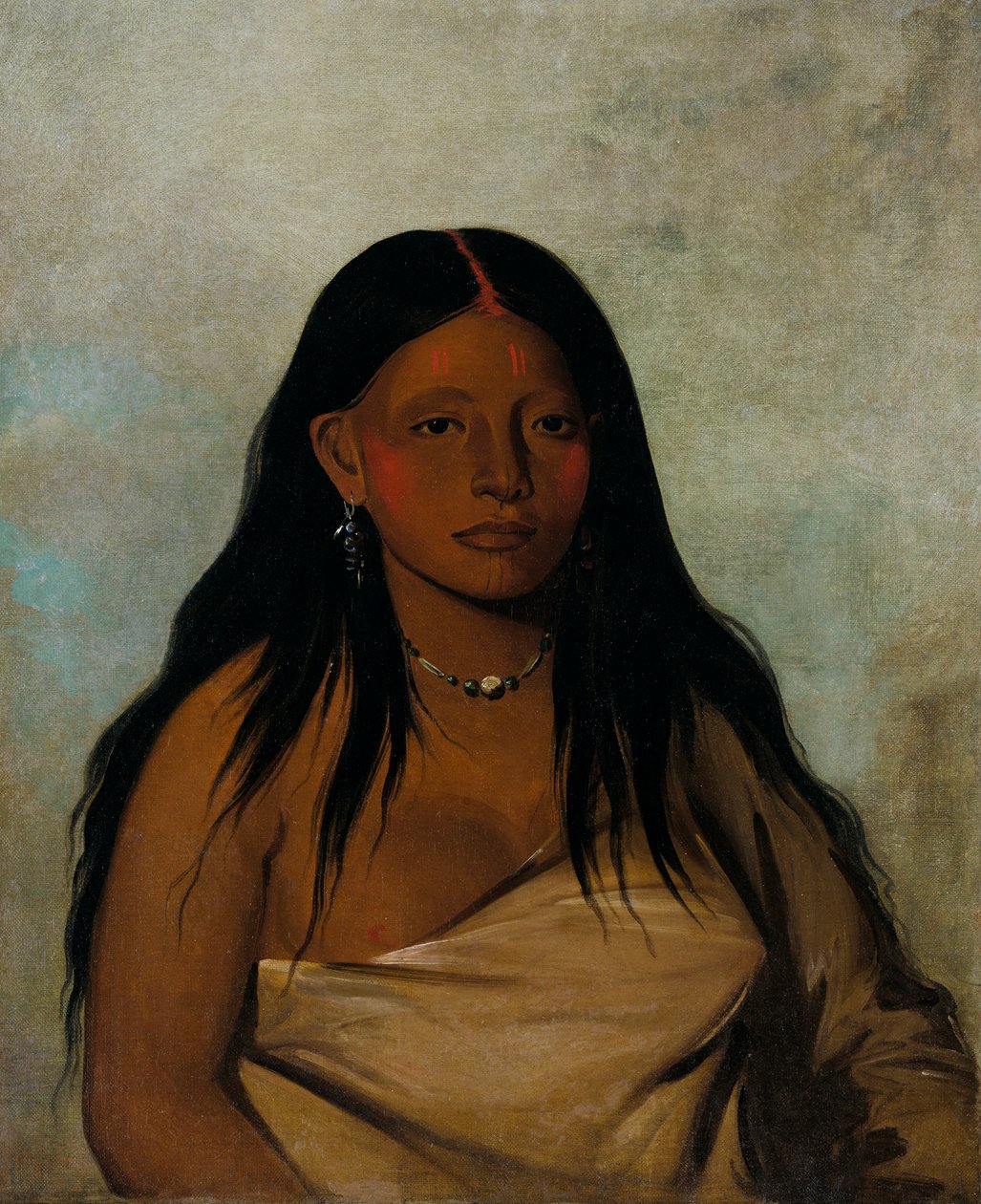Shé-de-ah, Wild Sage, Wichitalainen nainen, 1834. tekijältä George Catlin
