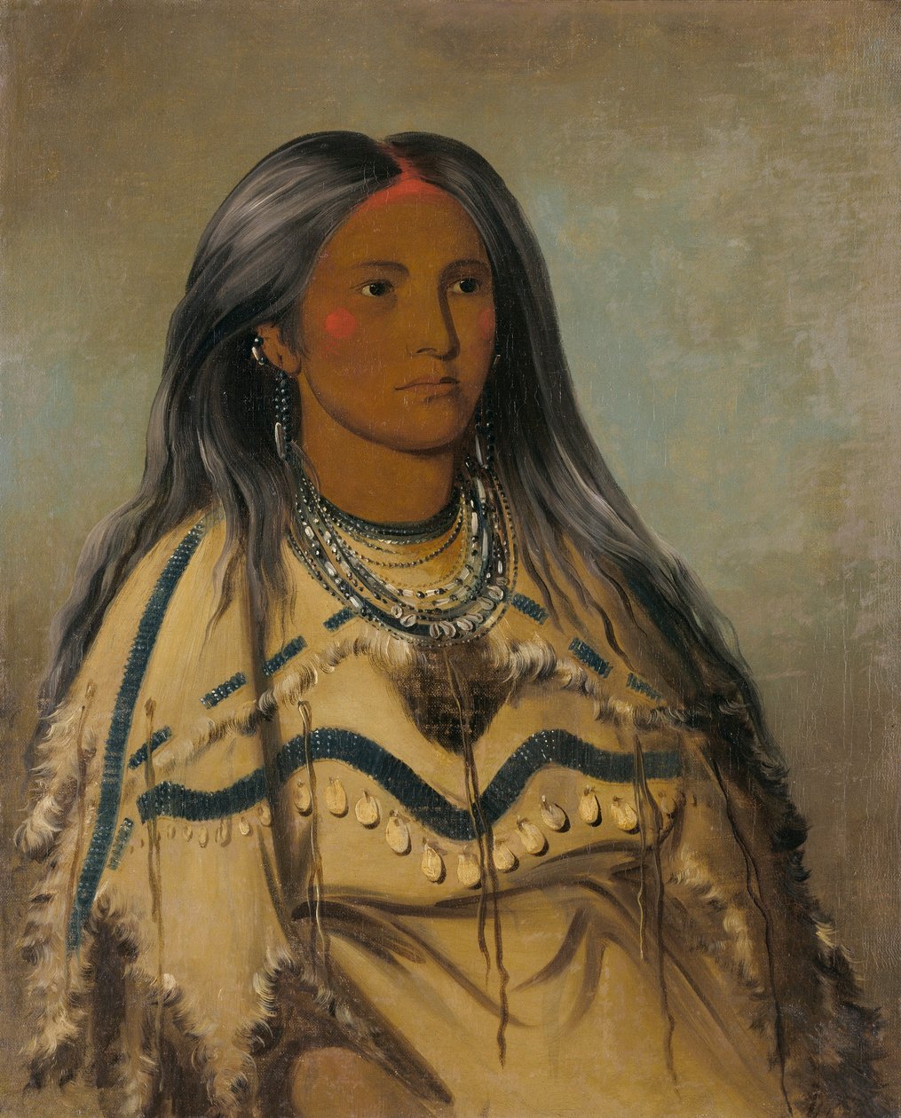 Sha-ko-ka-ka-ka, Minttu, Kaunis tyttö. tekijältä George Catlin