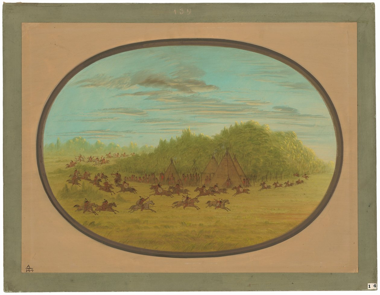 Camanchees-taistelu tekijältä George Catlin