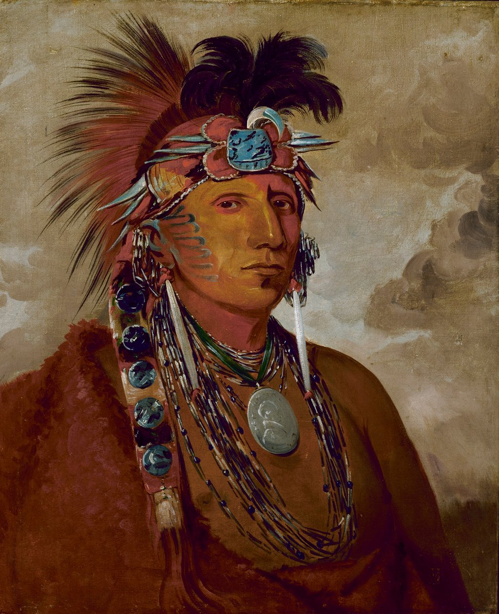Shó-me-kós-see, Susi, päällikkö. tekijältä George Catlin