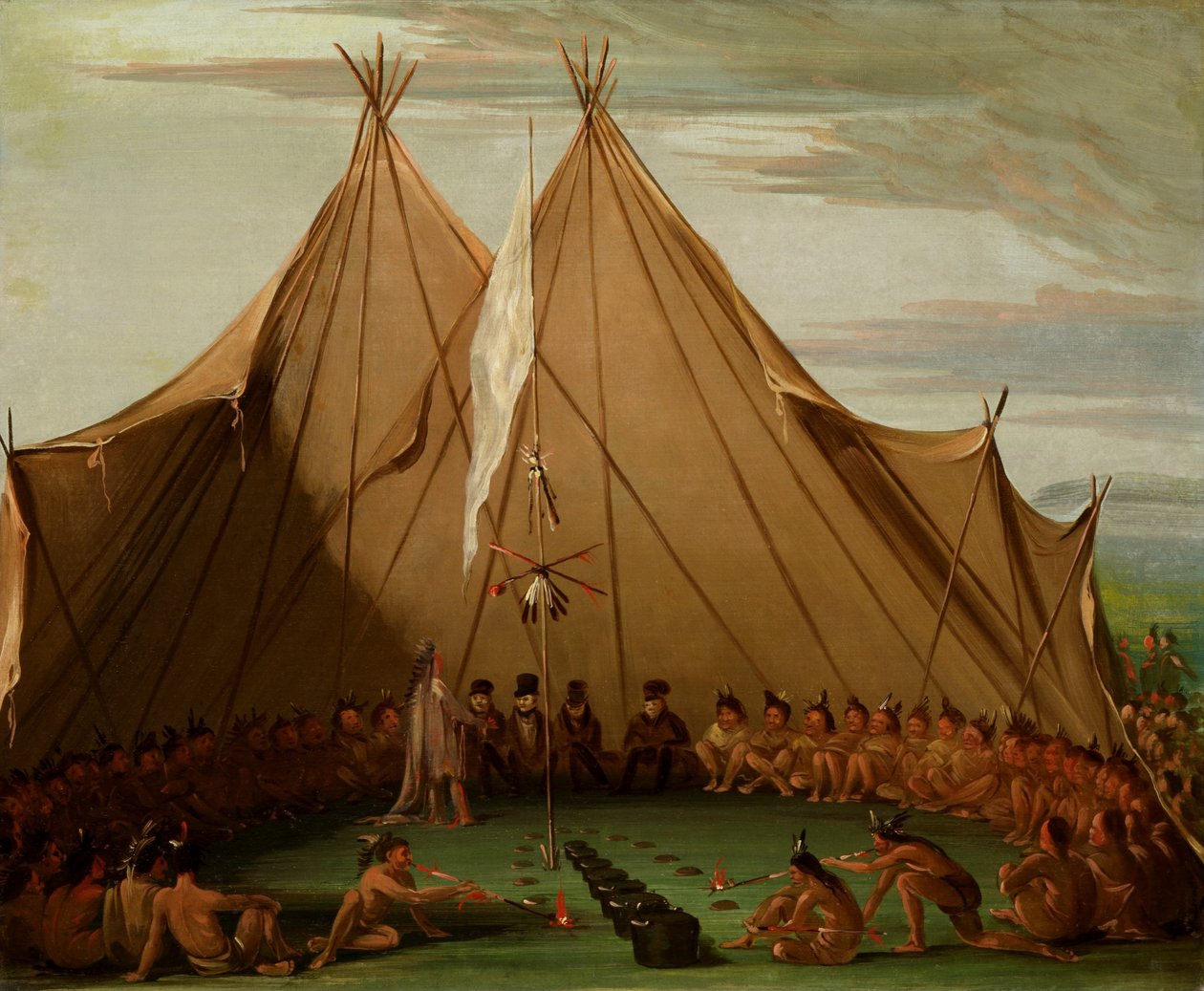 Sioux Dog Feast tekijältä George Catlin