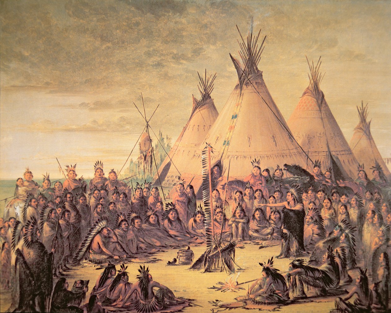 Sioux Indian Council tekijältä George Catlin