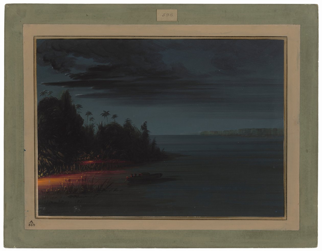 Keihäänheitto soihtujen valossa tekijältä George Catlin