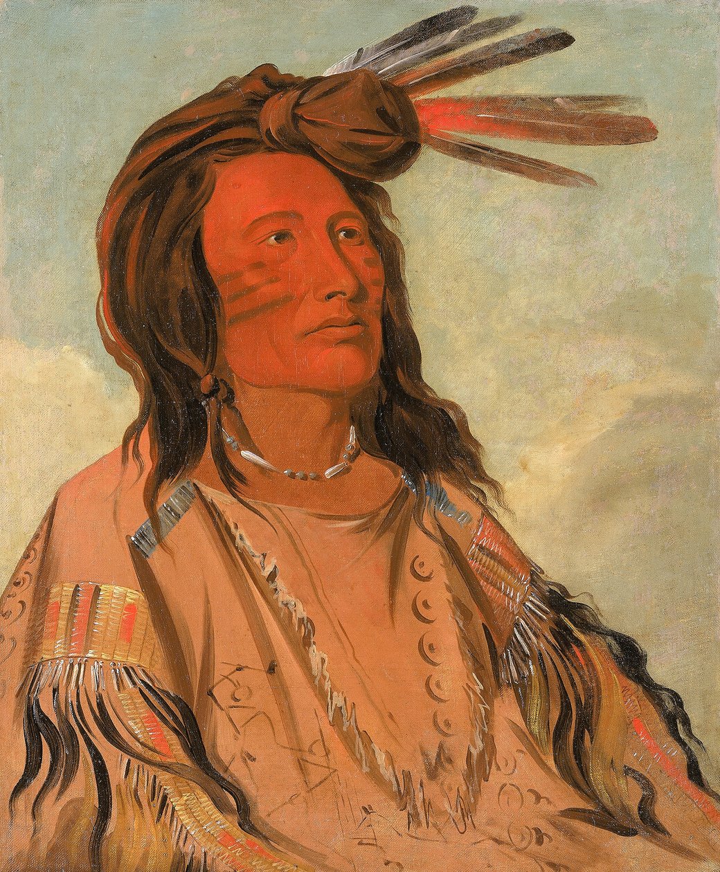 Tchán-dee, tupakka, oglala-päällikkö tekijältä George Catlin