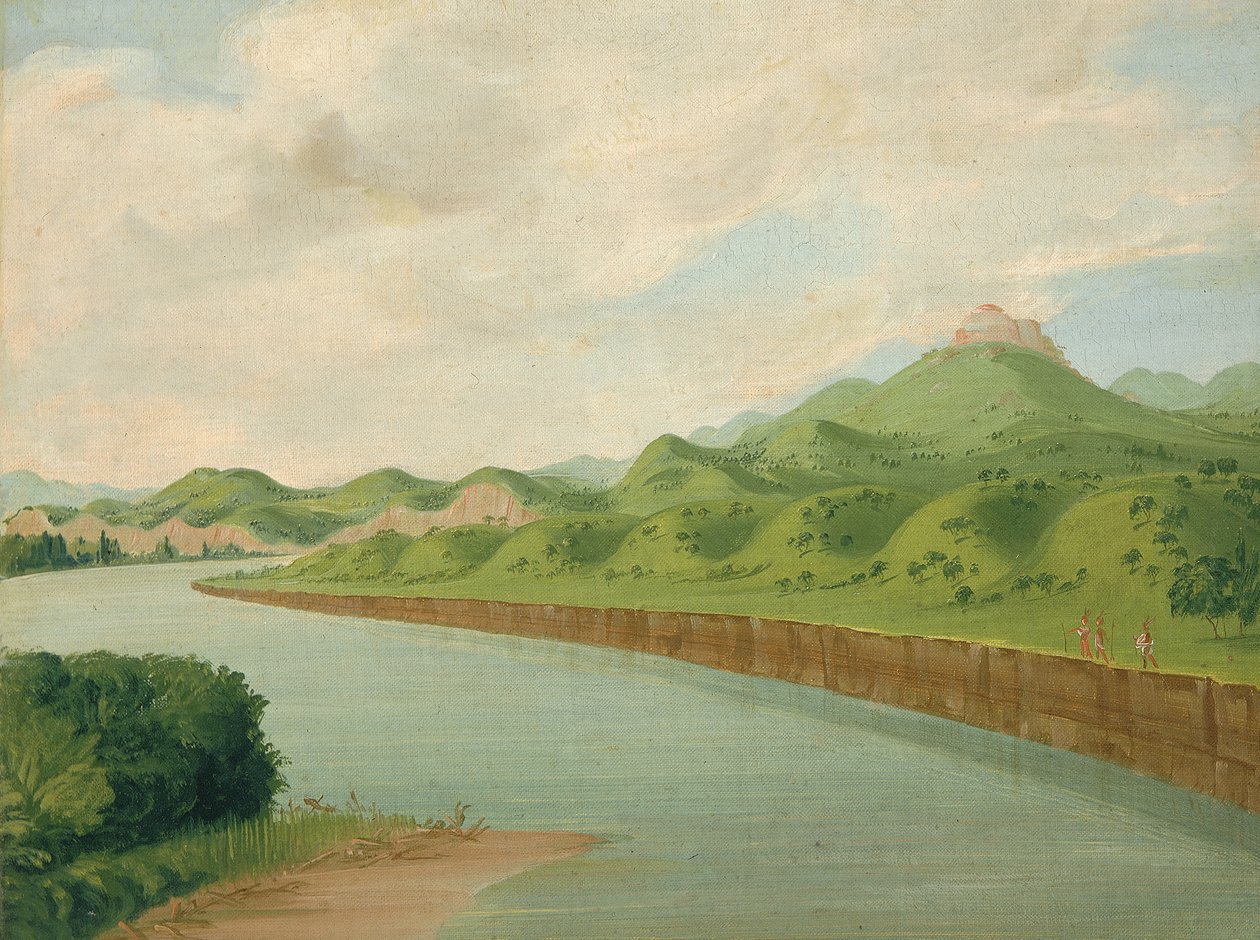 Tower, 1100 mailia St. Louisin yläpuolella, 1832. tekijältä George Catlin