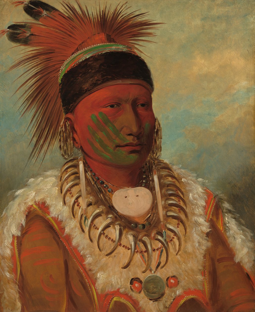 Valkoinen pilvi, Iowan päällikkö tekijältä George Catlin