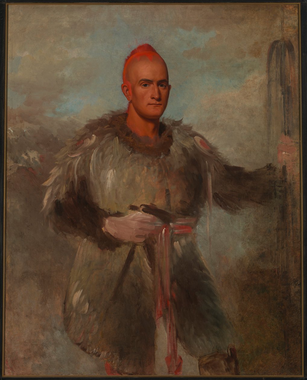 Theodore Burr Catlin, intiaanipukuisena tekijältä George Catlin