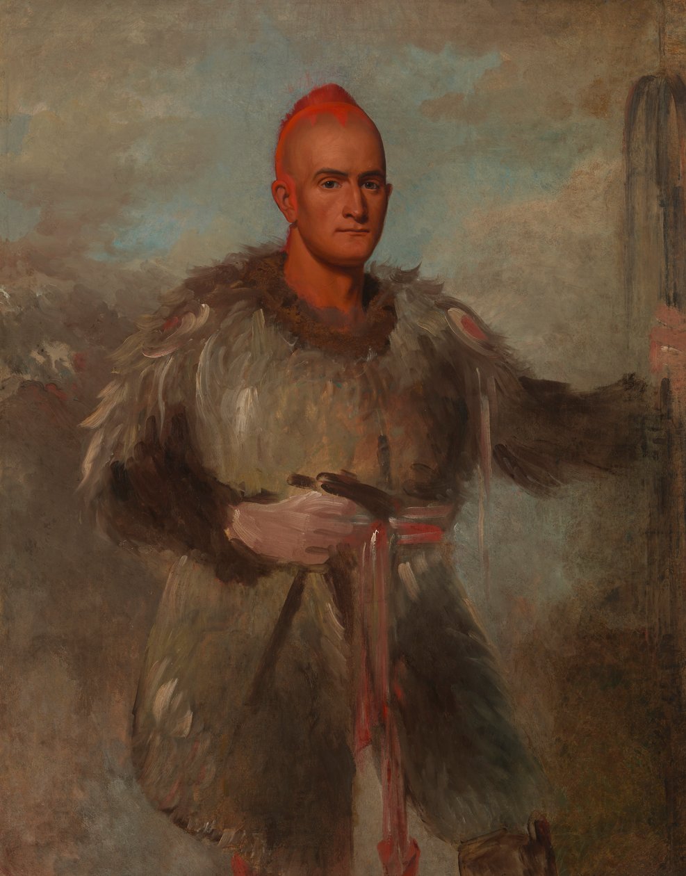 Theodore Burr Catlin, intialainen puku, 1840-1841. tekijältä George Catlin