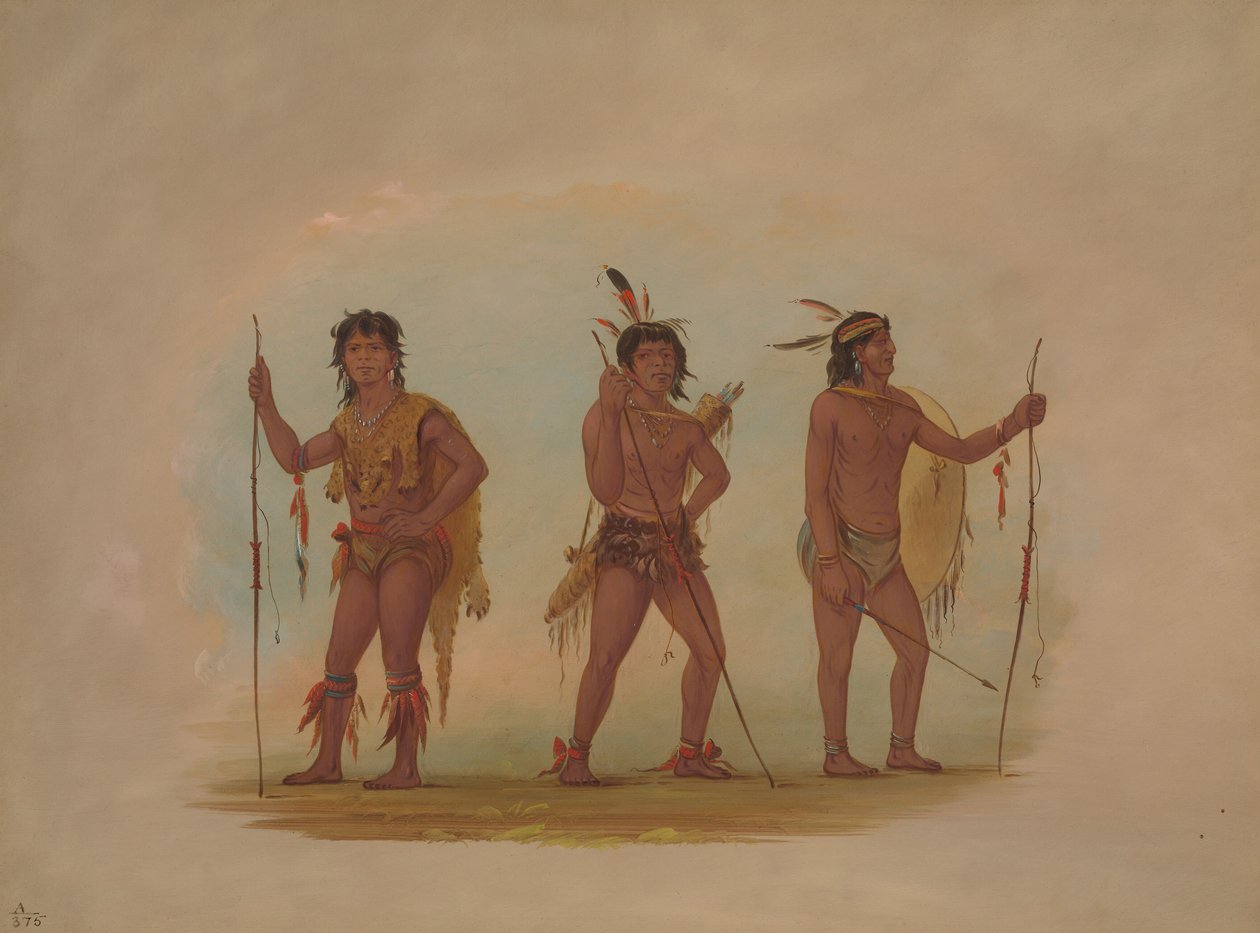 Kolme teemaa miehet, tekijältä George Catlin