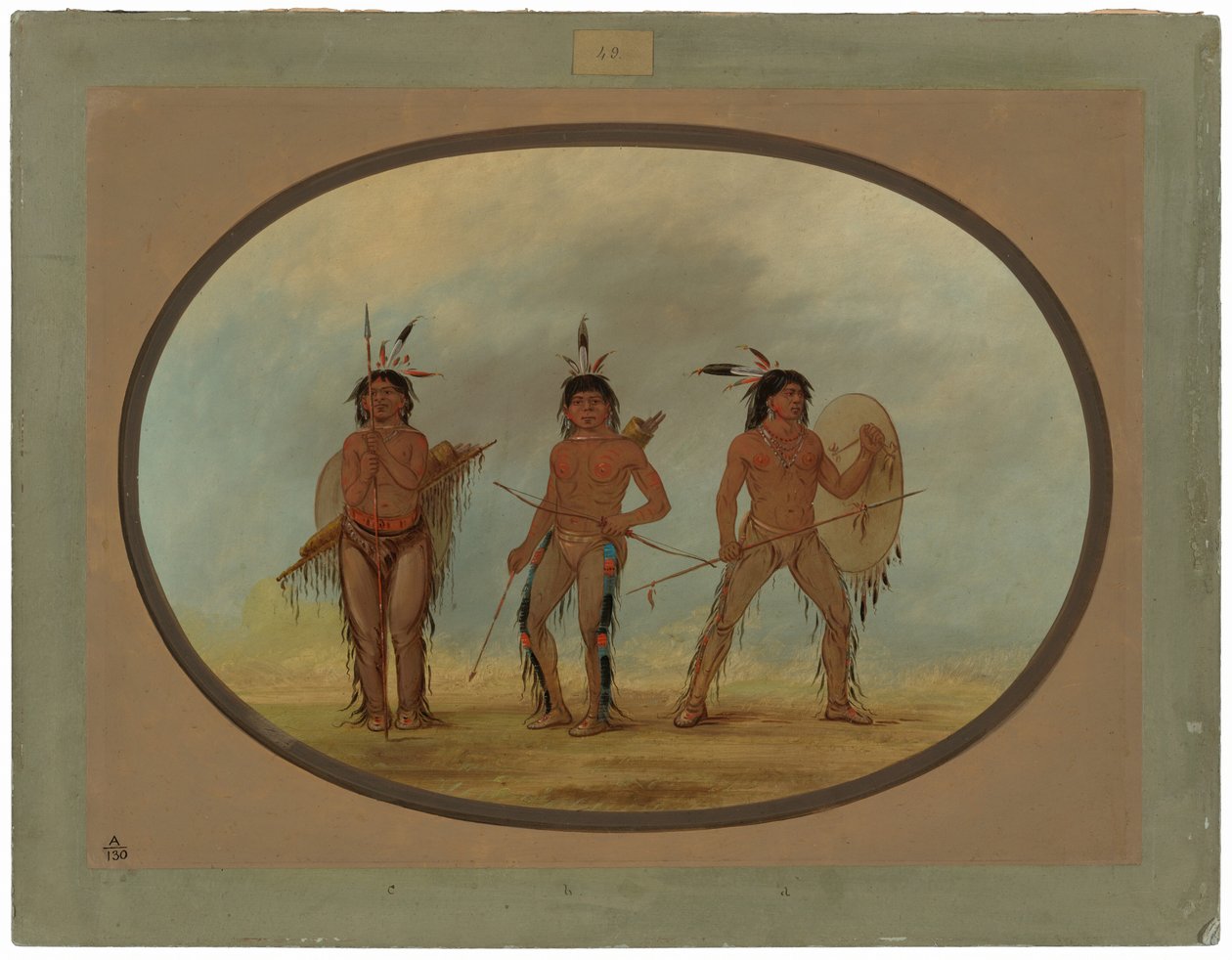 Kolme Cheyenne Warrioria tekijältä George Catlin