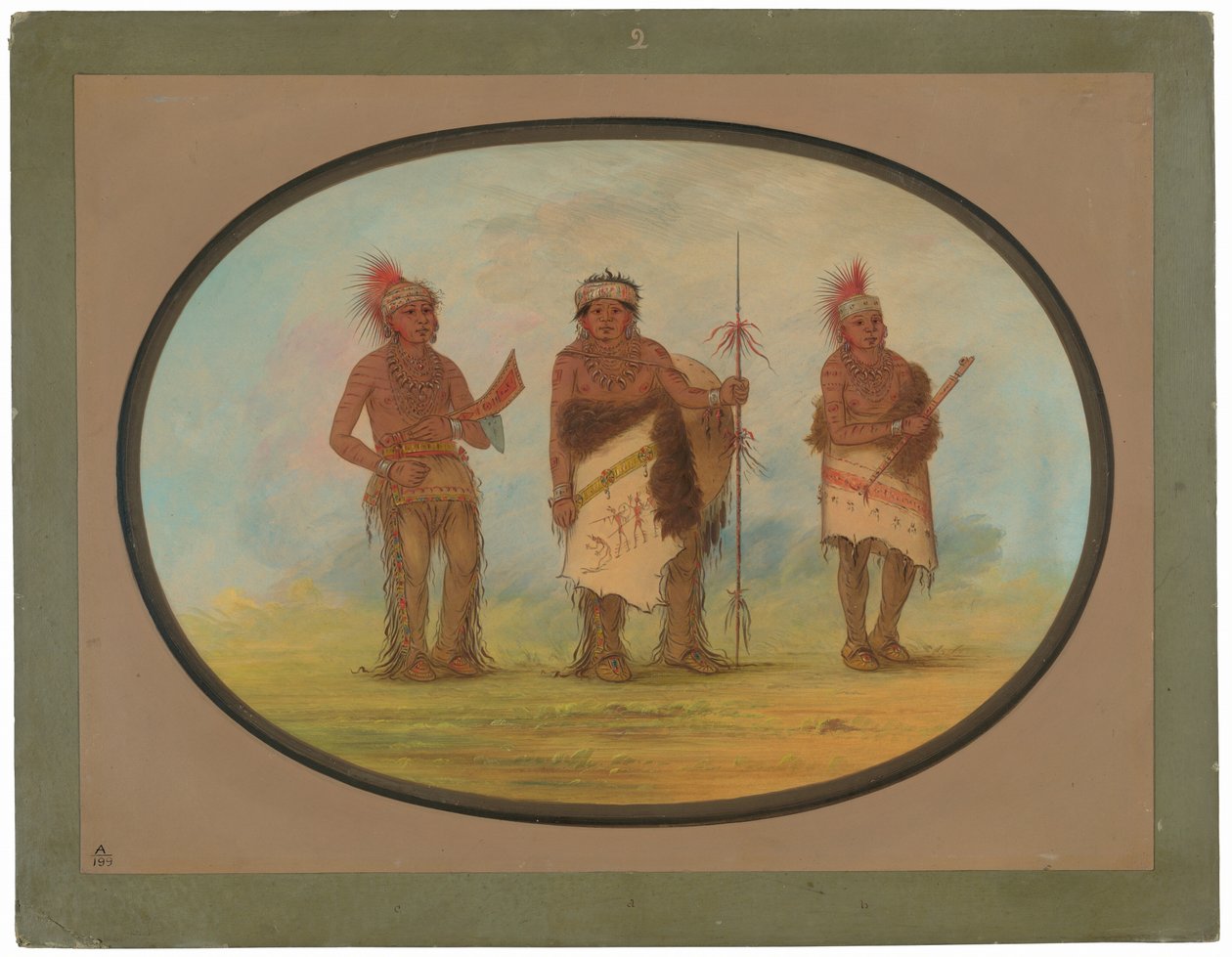 Kolme Iowan intiaania tekijältä George Catlin