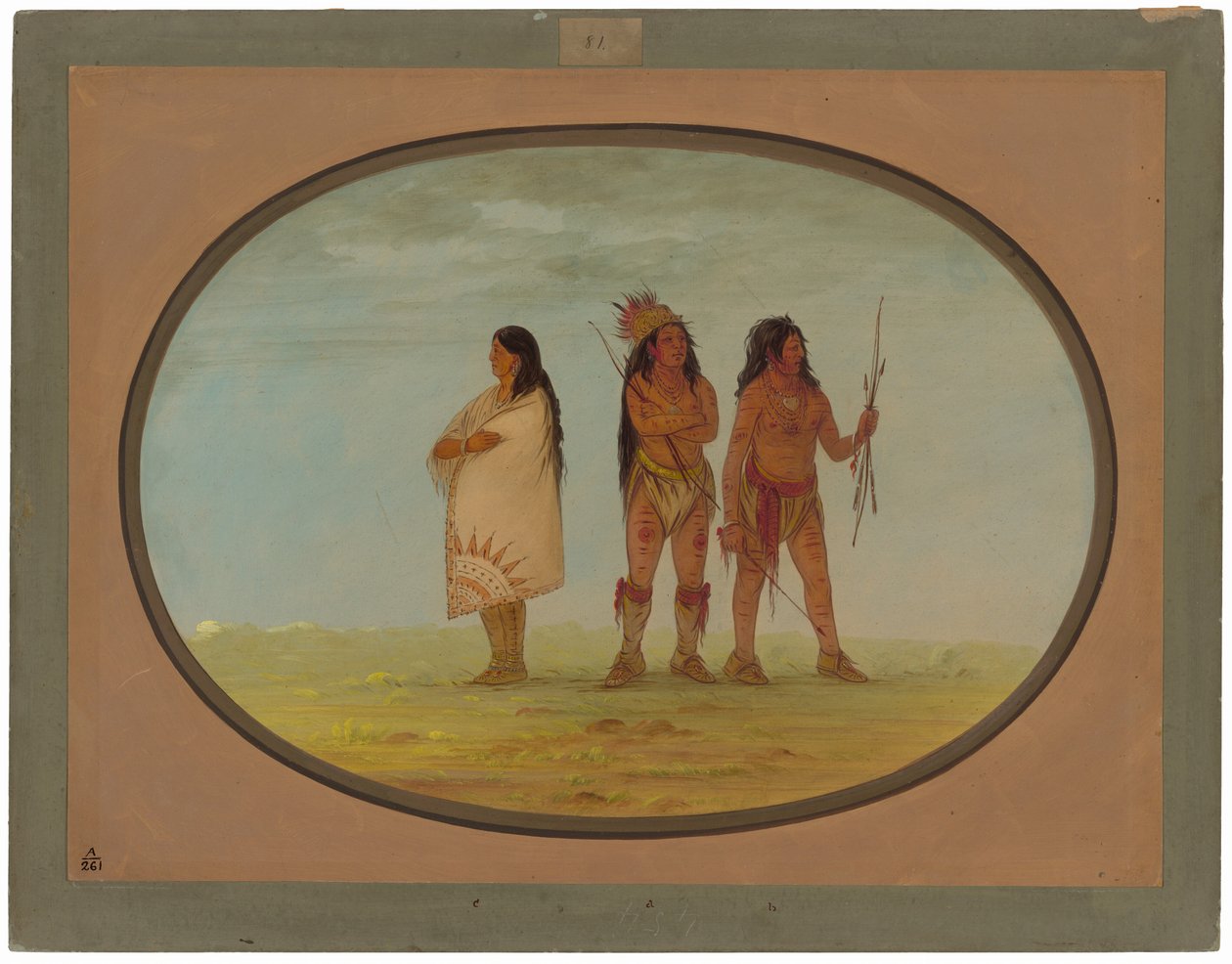 Kolme navaho-intiaania tekijältä George Catlin