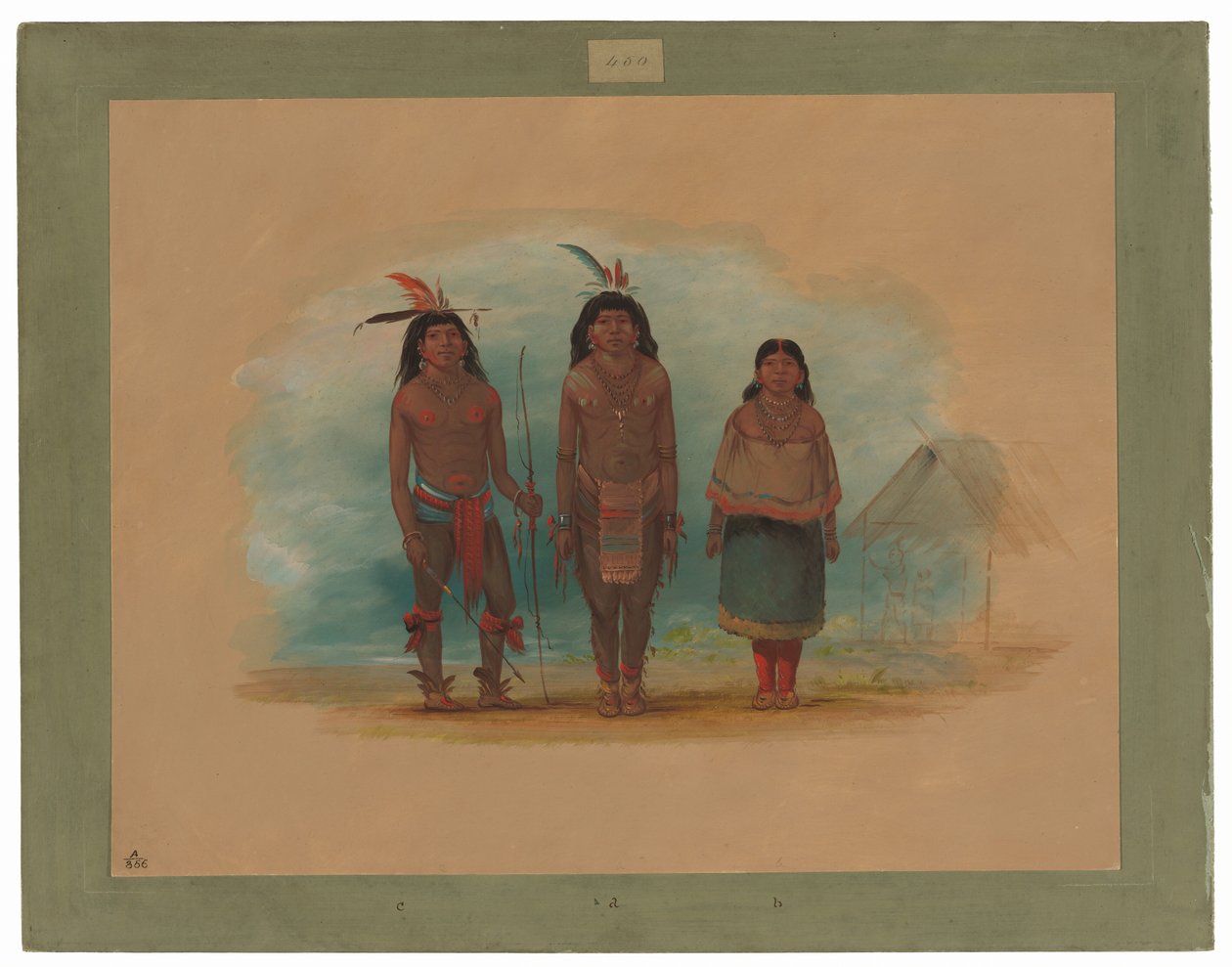 Kolme Taruma-intiaania tekijältä George Catlin