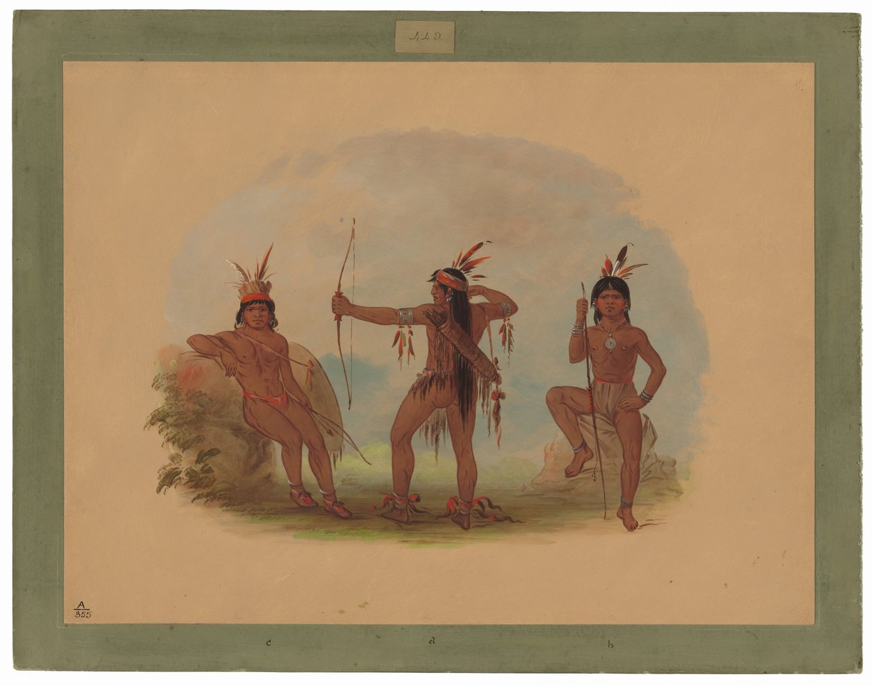 Kolme Woyaway-intiaania tekijältä George Catlin