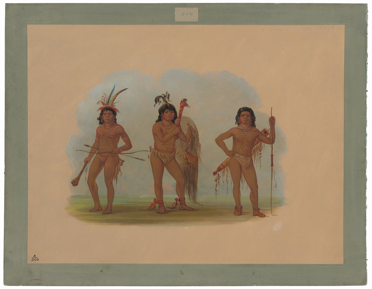 Kolme zurumati-intiaania tekijältä George Catlin