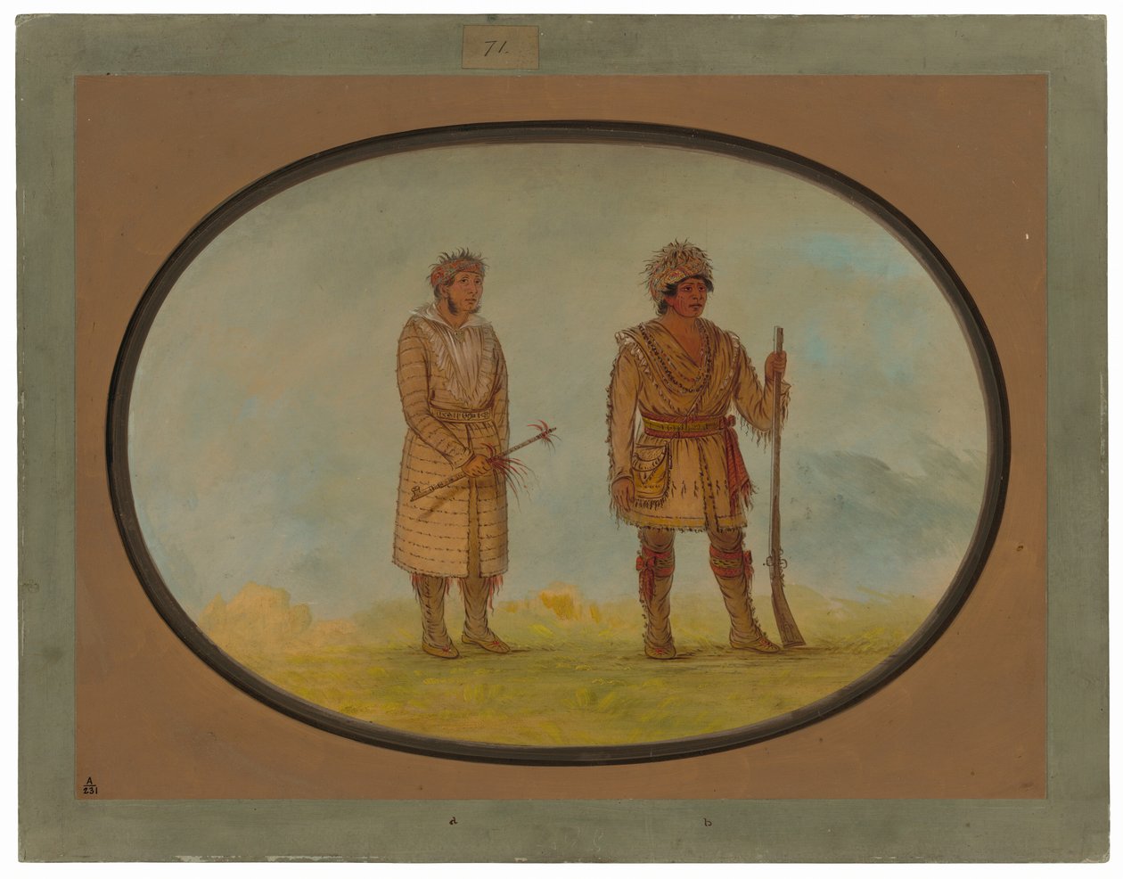 Kaksi Cherokee-päällikköä tekijältä George Catlin