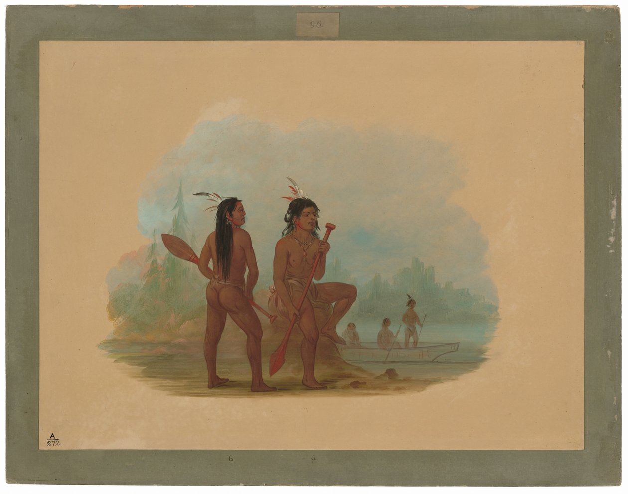 Kaksi nuorta Hyda-miestä tekijältä George Catlin