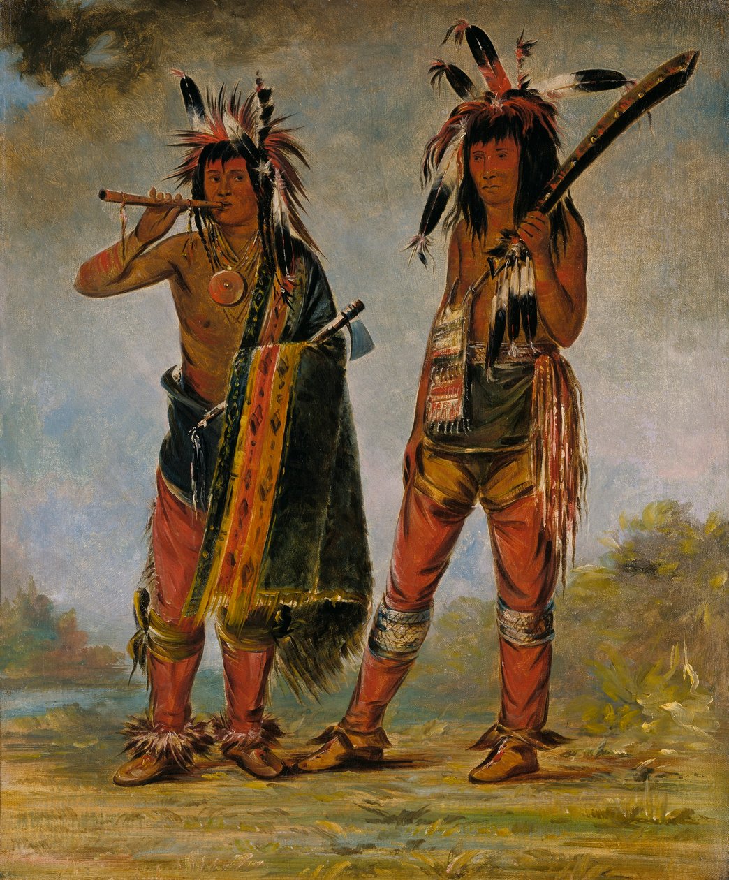 Kaksi nuorta miestä tekijältä George Catlin