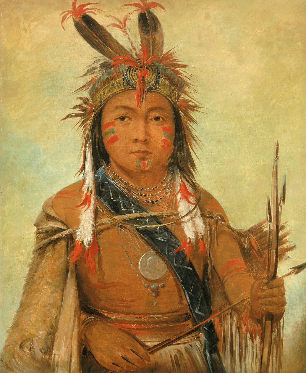 Ud-je-jock, Pelikaani, poika, 1845. tekijältä George Catlin