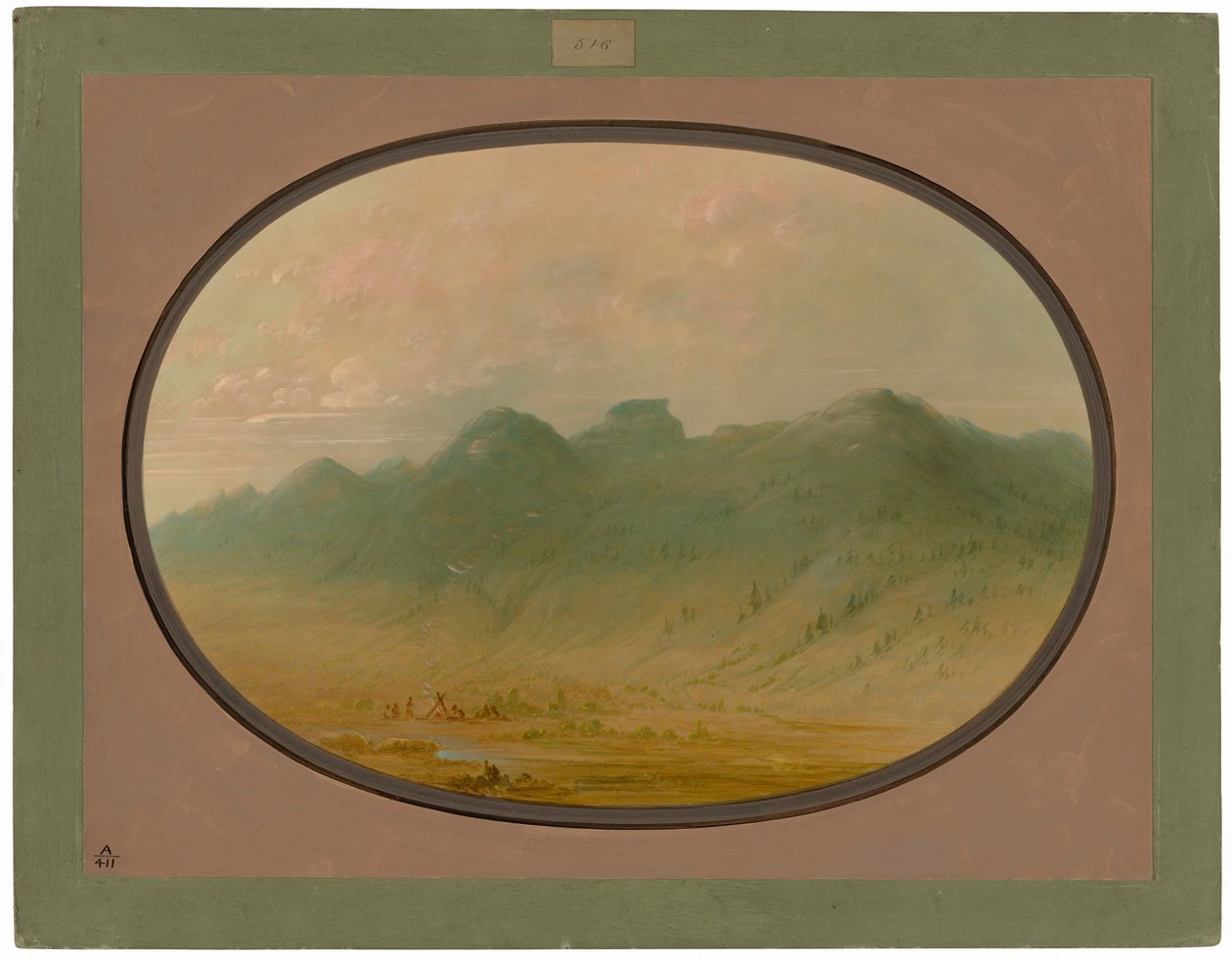 Näkymä Crystal Mountainsille, Brasilia tekijältä George Catlin