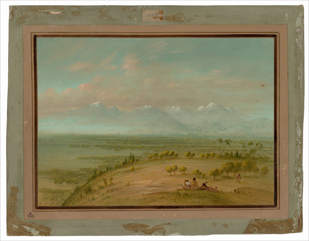 Näkymä Pampa del Sacramentolle tekijältä George Catlin