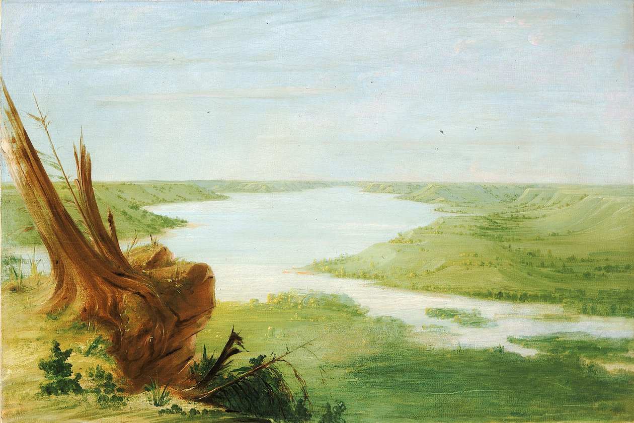 Näkymä St. Croix-järvelle, Ylä-Mississippi, 1835-1836. tekijältä George Catlin