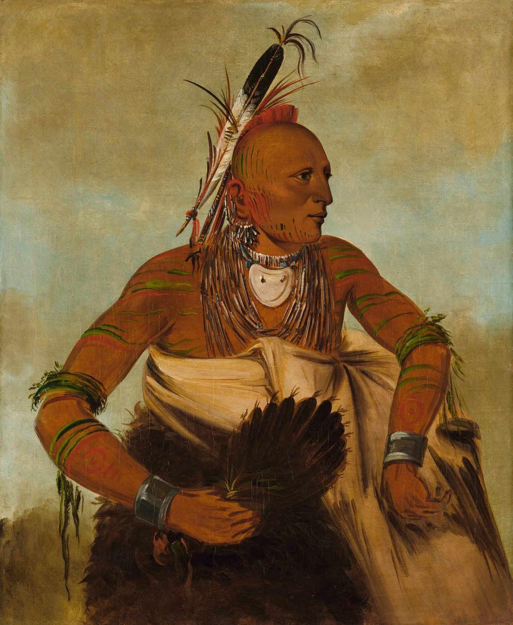 Wa-ho-béck-ee, komea urhoollinen tekijältä George Catlin