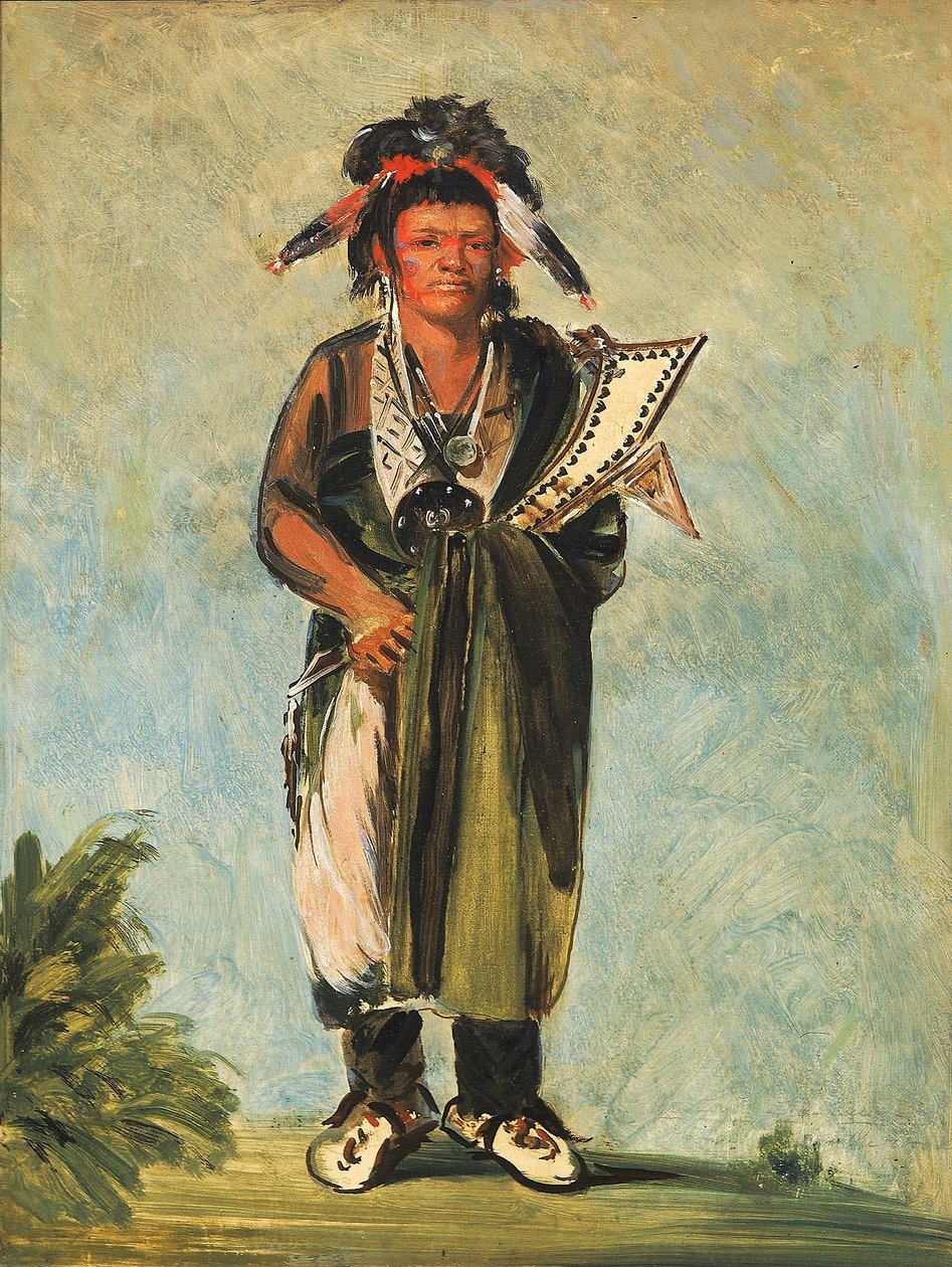 Wah-kón-ze-kaw, Käärme. tekijältä George Catlin