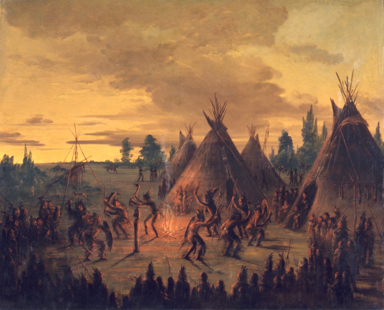 Sotatanssi, Sioux tekijältä George Catlin