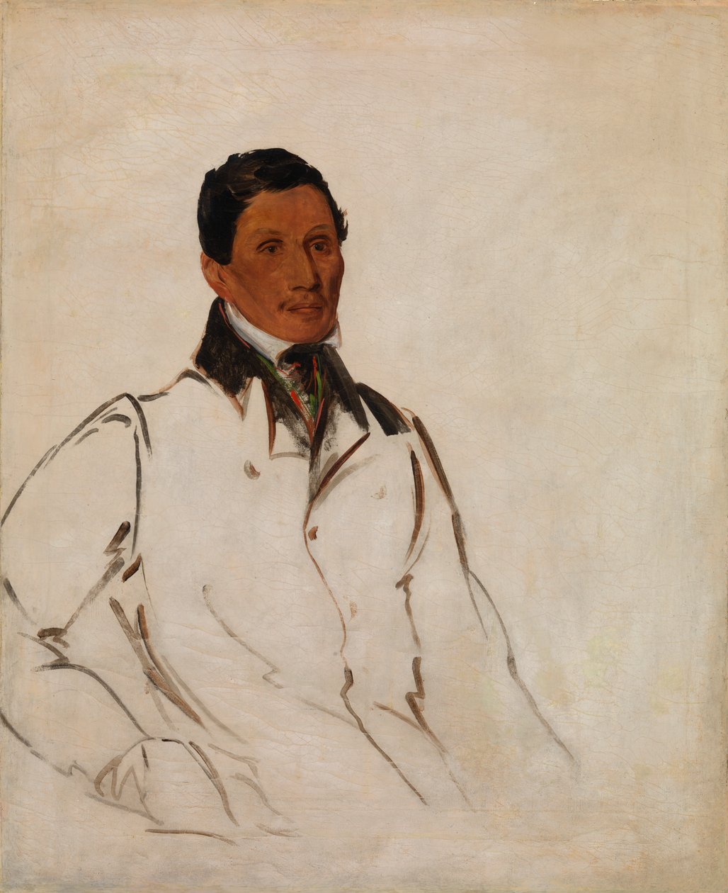 Waun-naw-con, The Dish (John W. Quinney), lähetyssaarnaaja. tekijältä George Catlin
