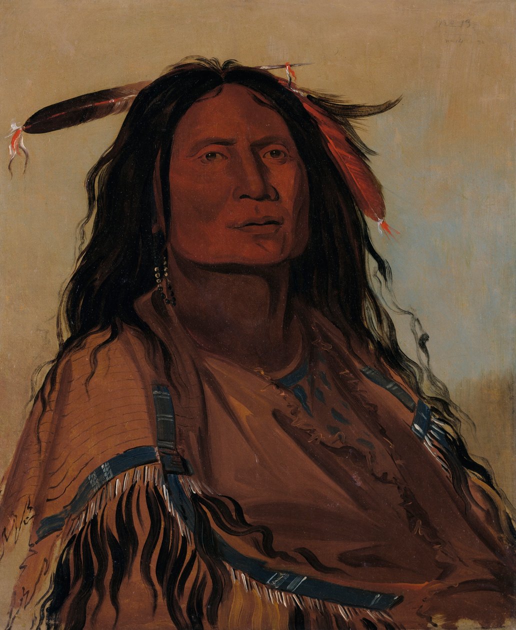 Wúk-mi-ser, Maissi, Miniconjou-soturi, - tekijältä George Catlin