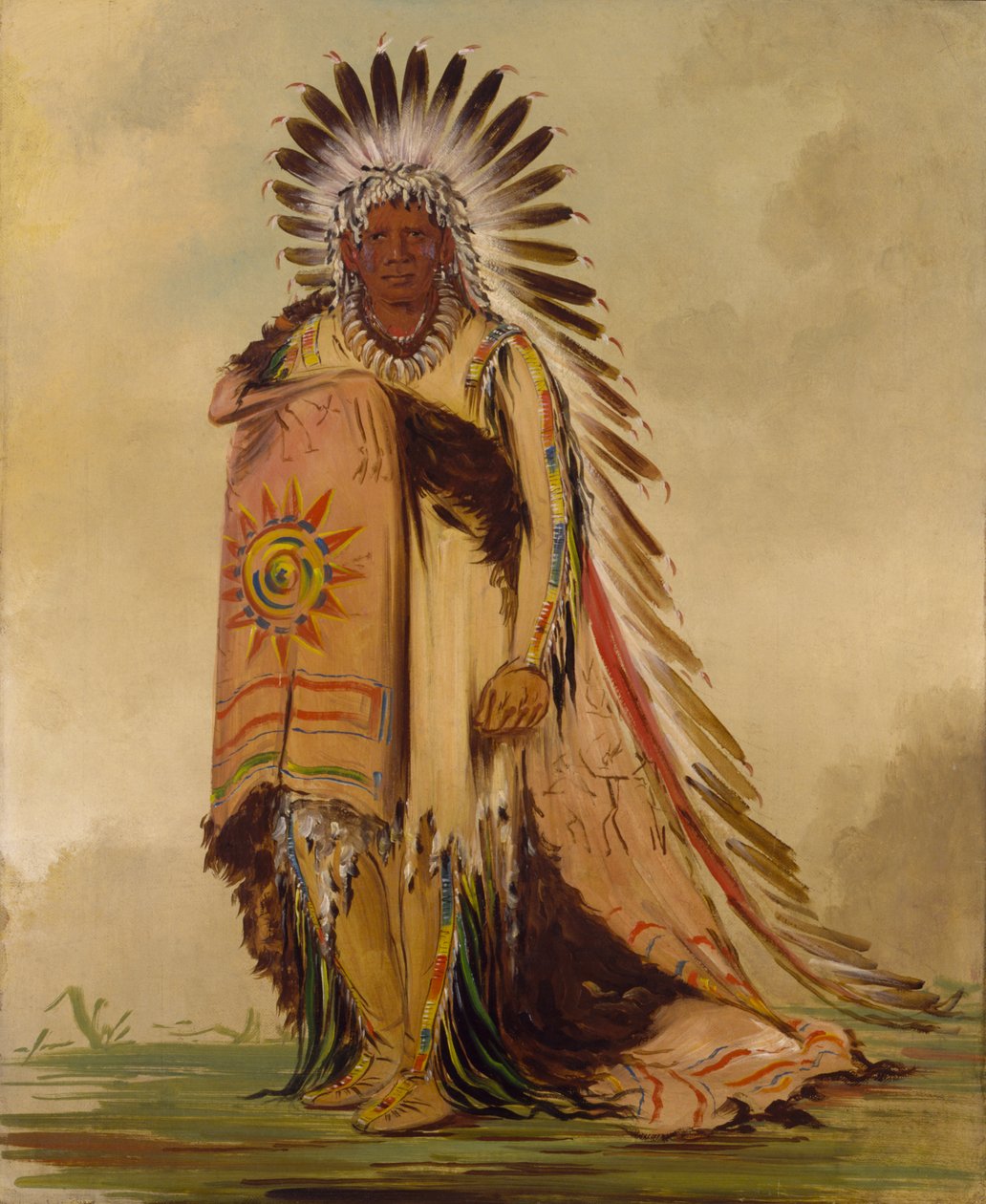 Wán-ee-ton, heimon päällikkö, 1832. tekijältä George Catlin