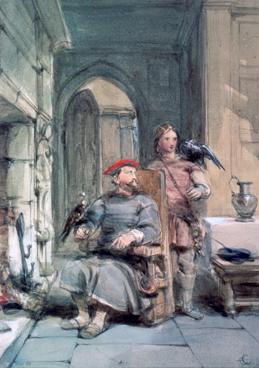 Knight ja Page, 1800-luku tekijältä George Cattermole