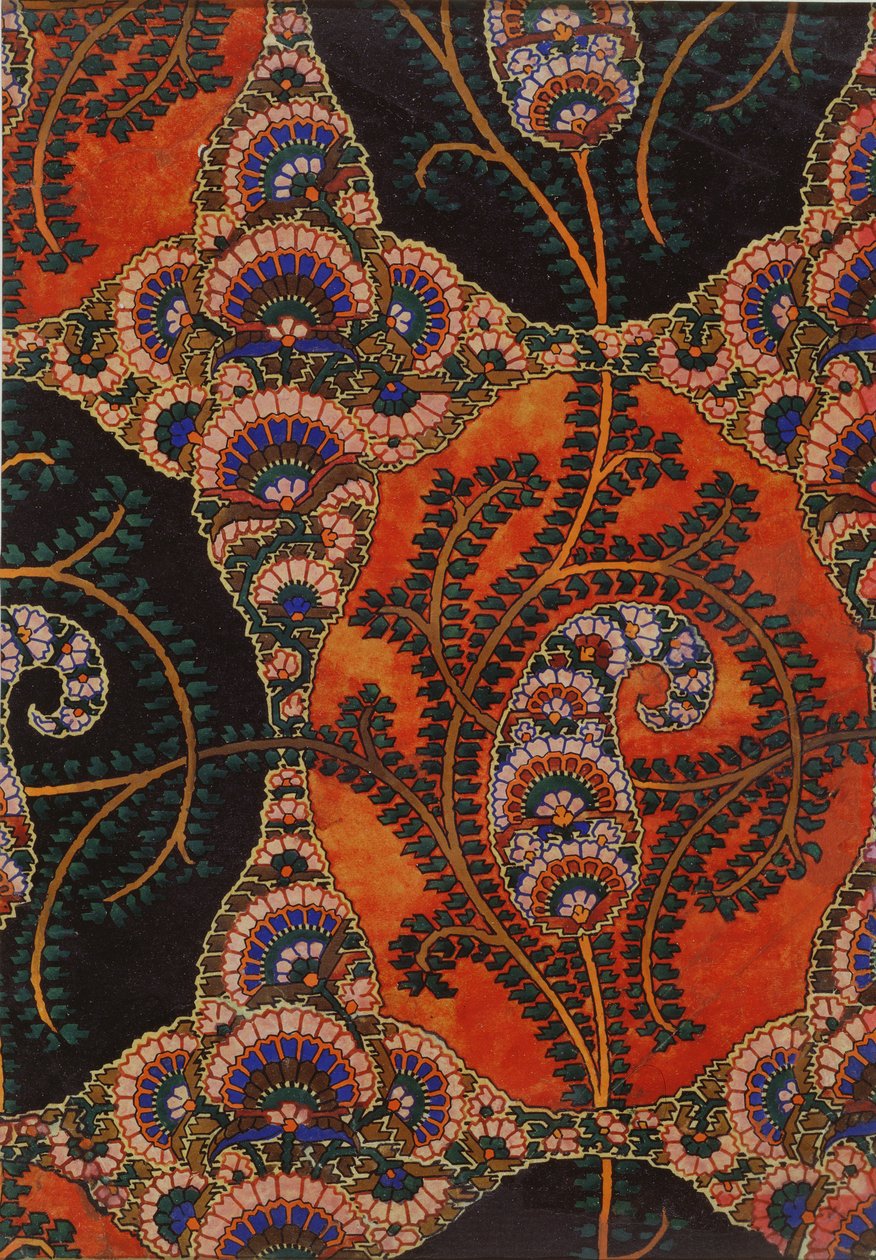 Kangassuunnittelu Paisley Shawlsille, n. 1871 tekijältä George Charles Haite