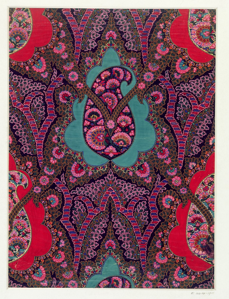 Kangassuunnittelu Paisley Shawlsille, n. 1871 tekijältä George Charles Haite