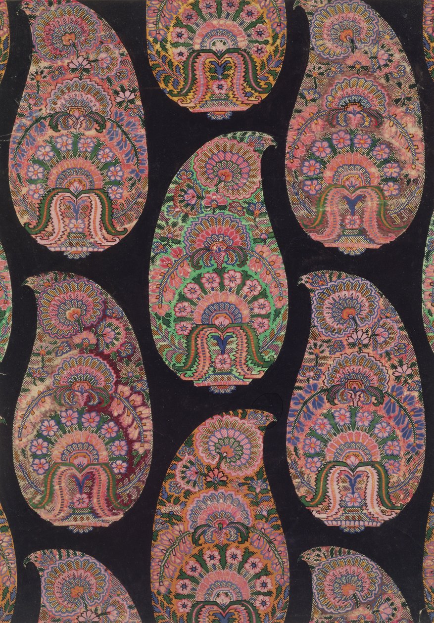 Kangassuunnittelu Paisley Shawlsille, n. 1871 tekijältä George Charles Haite